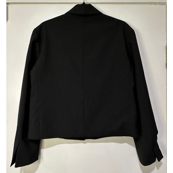 Zara Women's Black Blazer Size Small NWT Wool Polyester Blend Dressy Off… - Picture 8 of 13